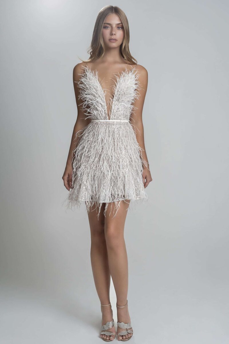 Mini Feather Dress