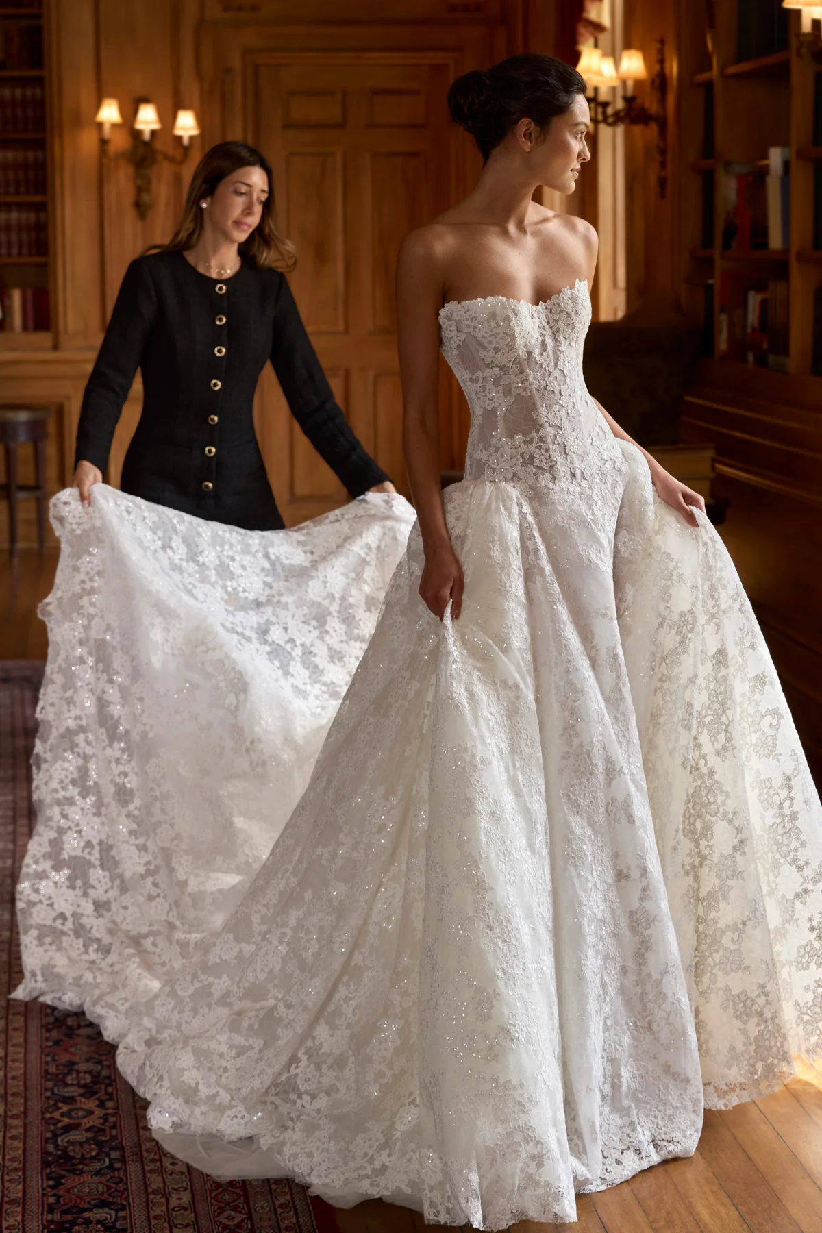 Lee Petra Grebenau Talisman gown with the corset jacket removed — fitted silhouette