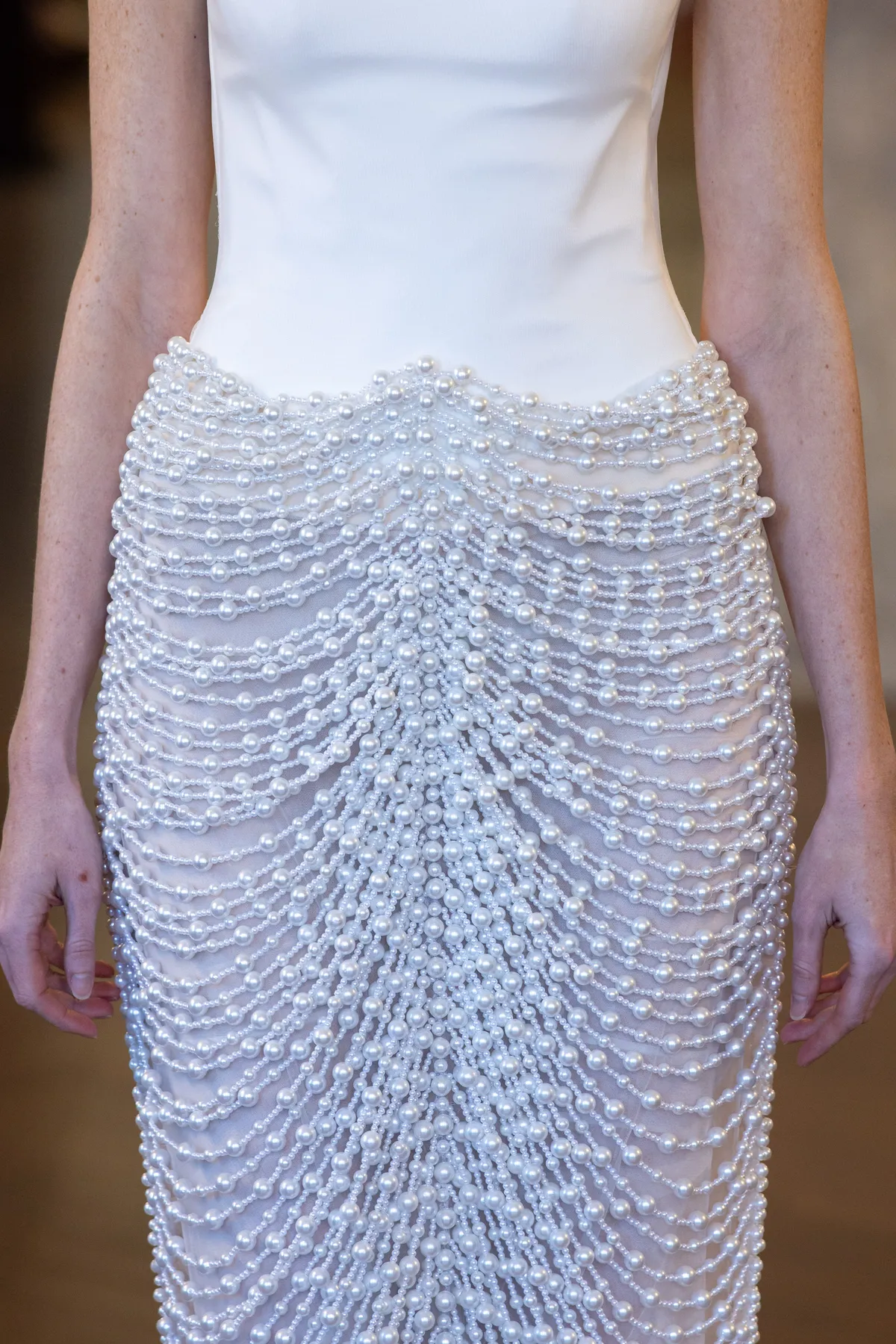 Close-up detail of Lee Petra Grebenau 2709 — Made to Order couture craftsmanship for a black-tie gala