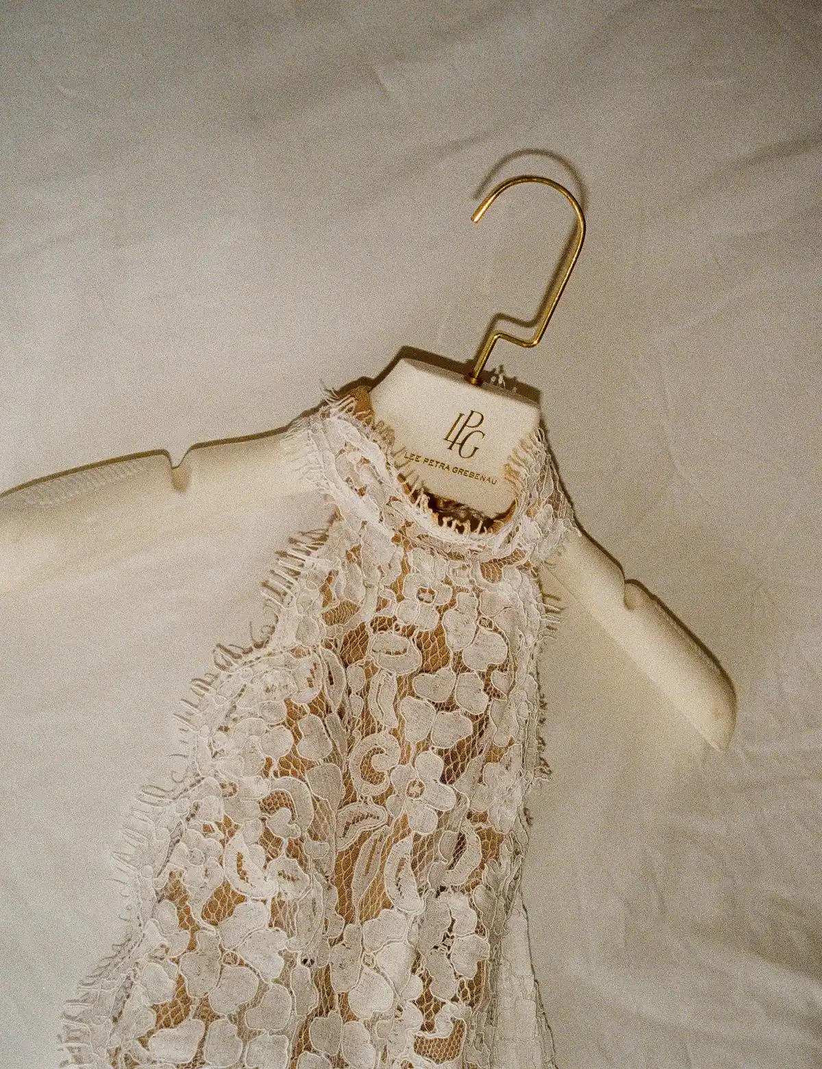LPG bride Lee wearing her custom Lee Petra Grebenau wedding gown — image 4